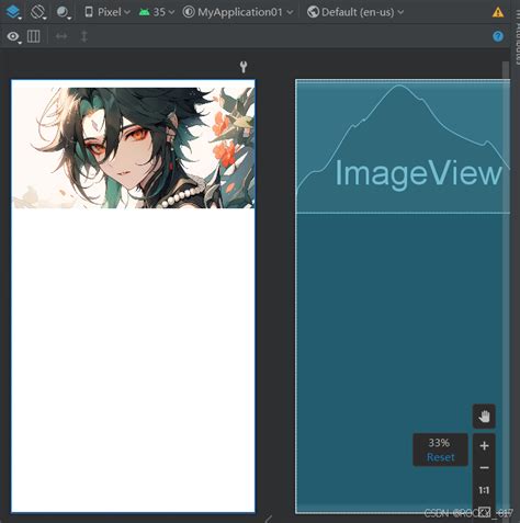 Android Studio Imageview Width 100