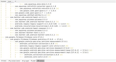 Android Studio Print Dependency Tree