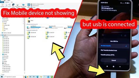 android usb connection to pc not working