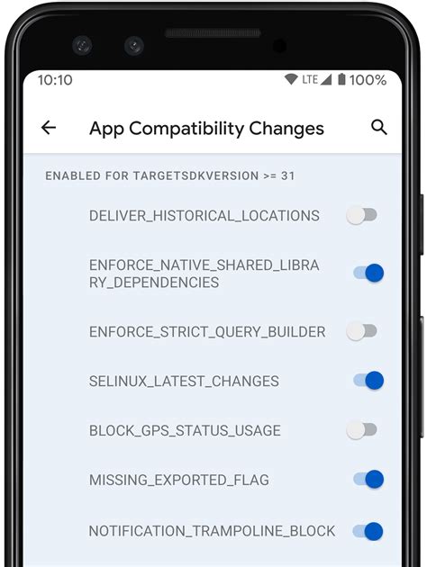 android version 12+ compatibility