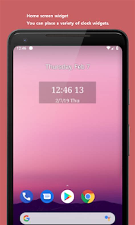 android widget date and time