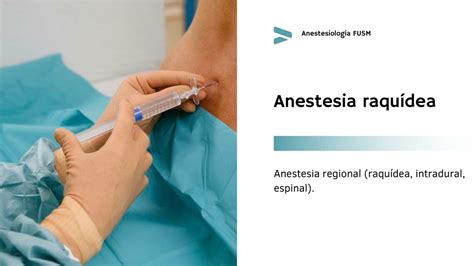 anestesia raquidea