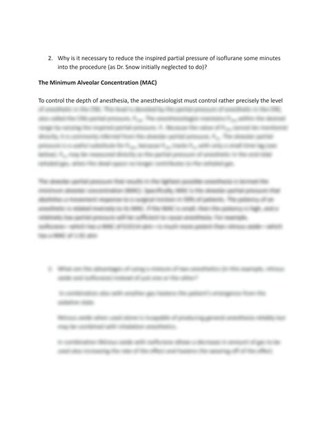 Anesthesia Case Study Examples