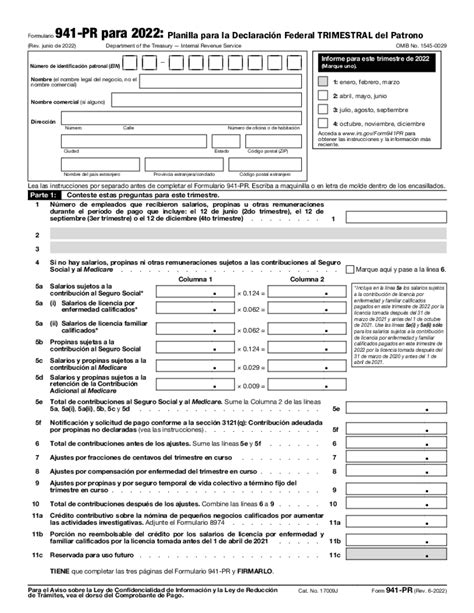 anexo b formulario 941-pr 2023