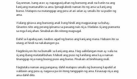 Ang Alibughang Anak Tauhan - tauhan karanasan