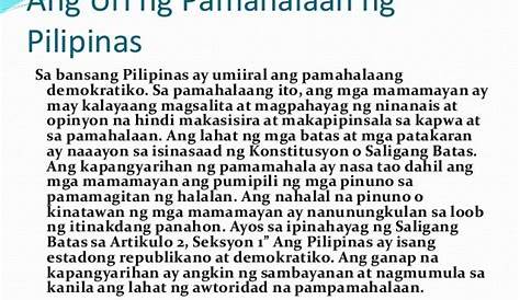 Ano Ang Bumubuo Sa Pilipinas Bilang Isang Bansa