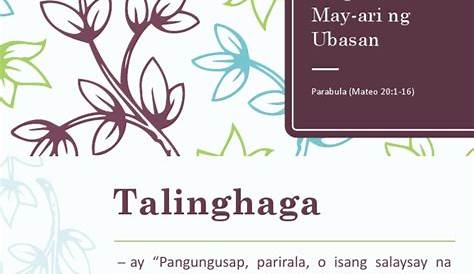 Pumili ng 3 pangyayari sa akda na Ang Talinghaga Tungkol sa May-ari ng