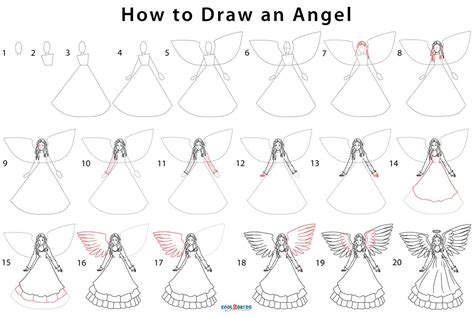 Angel Drawing How To Draw An Angel Step By Step