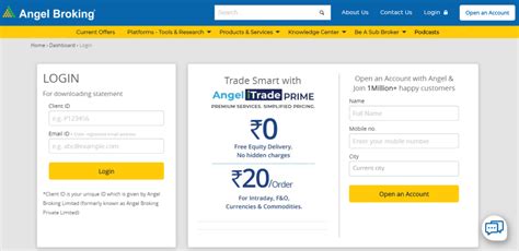 angel broking login page