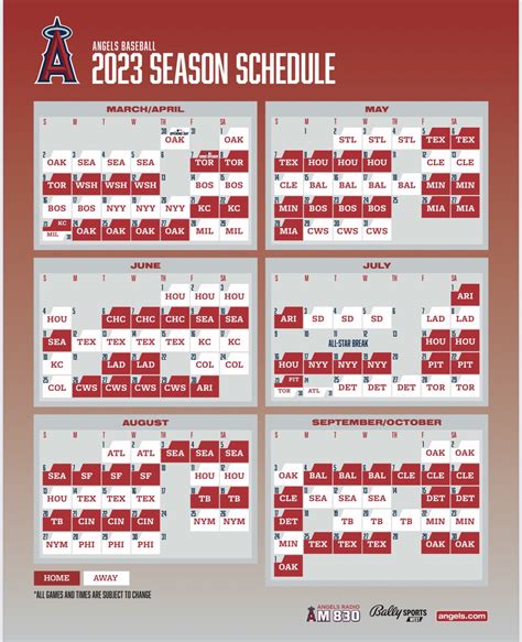 angels baseball schedule 2023 opening day