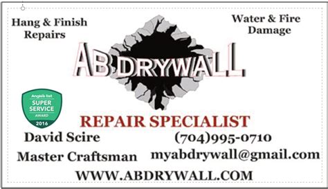 angie's list drywall repair near me reviews