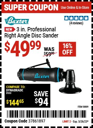 Angle Sander Harbor Freight