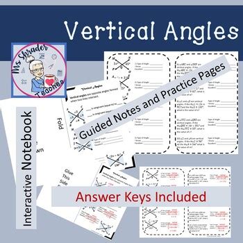 Angle Worksheet And Notes Math Craft Notebook
