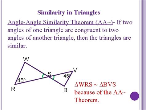 Angle-Angle Similarity