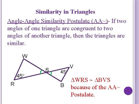 Angle-Angle Similarity Problem