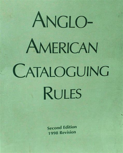 anglo-american cataloguing rules