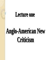anglo-american new criticism