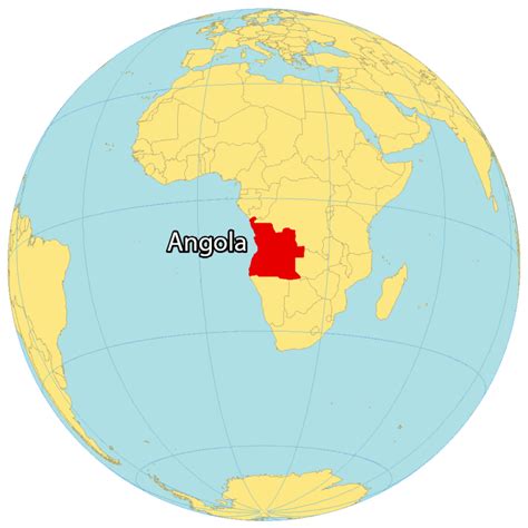 angola in world map