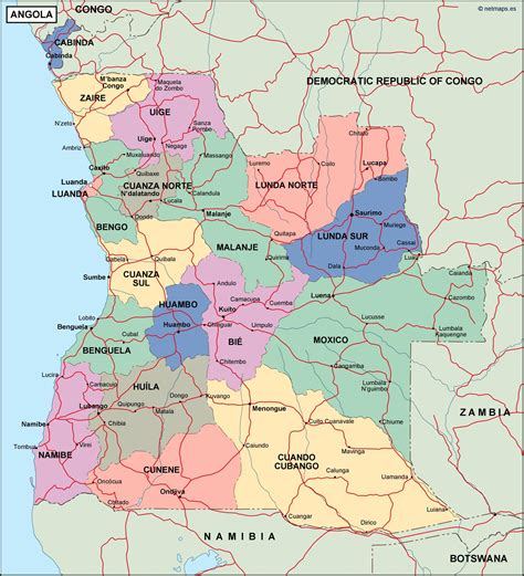 angola map provinces