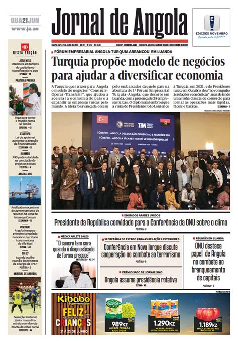 angola newspaper in english