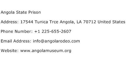angola prison address