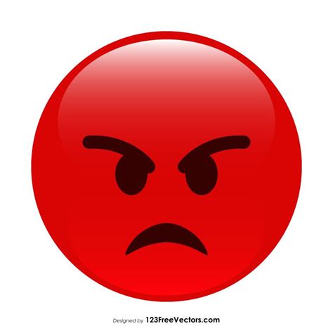angry emoji red copy and paste