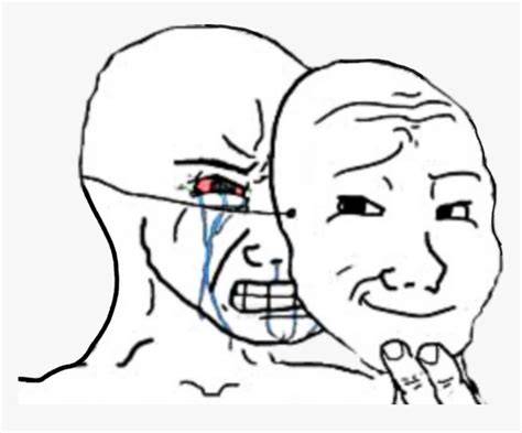 Mad Behind Happy Face Meme / troll face meme angry happy mad 