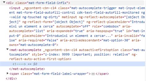 Angular Autocomplete Not Showing