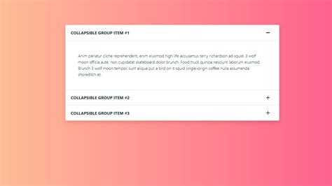 Angular Bootstrap Accordion With Arrow
