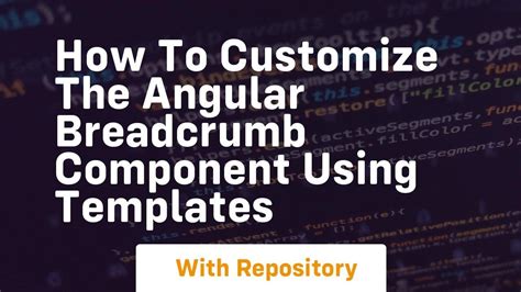 Angular Breadcrumb Component Examples