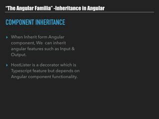 Angular Component Inheritance Input