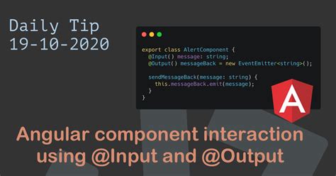 Angular Component Input Output Variable