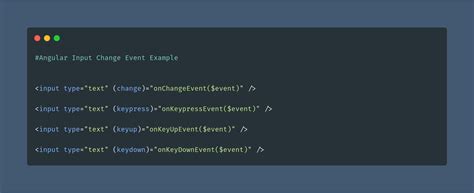 Angular Component Input Value Change Event