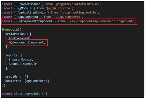 Angular Create Component Within Module