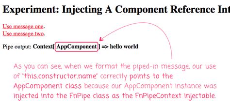 Angular Inject Data Into Component