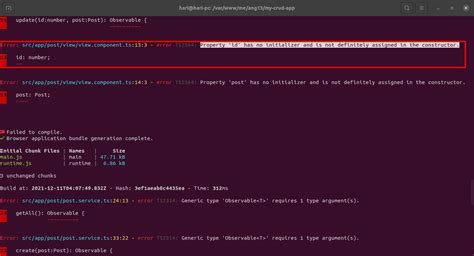 Angular Interface Property Has No Initializer