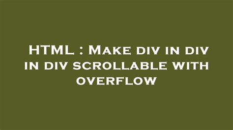 Angular Make A Div Scrollable