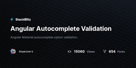 Angular Mat Autocomplete Validation