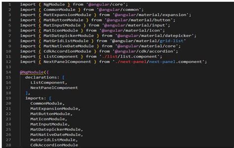 Angular Material Accordion Import