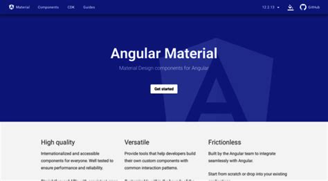 Angular Material Io Components