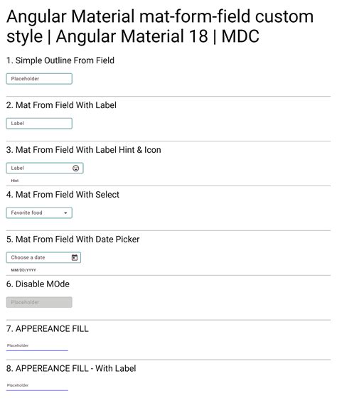 Angular Material Mat-Form-Field Label
