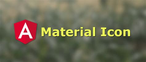Angular Material Mat-Icon Example