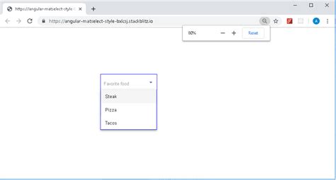 Angular Material Mat-Select Reset