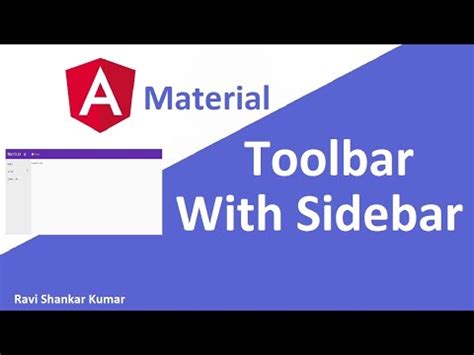 Angular Material Sidebar And Toolbar