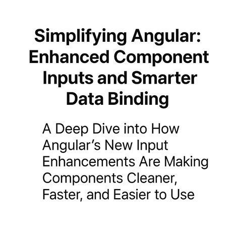 Angular Parameters In Component
