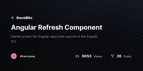 Angular Refresh Component With New Data