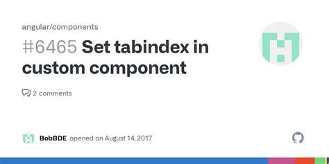 Angular Set Tabindex