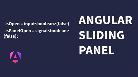 Angular Sliding Panel Example