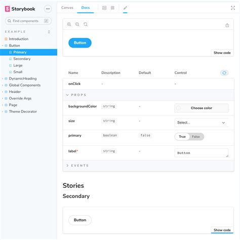 Angular Storybook Story Example