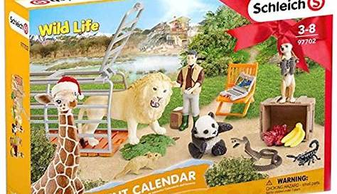 KreativeKraft Zoo Animals Advent Calendar 2020, + 24 Animal Toys For